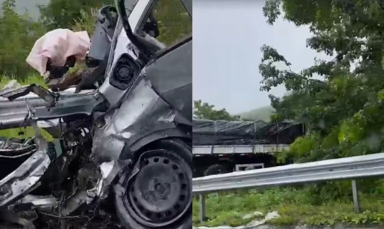 Acidente entre veículo e caminhão provoca morte na BR-101 em Estância