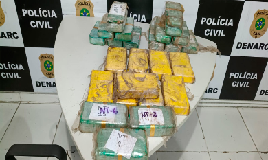 Homem é preso com 26 kg de drogas escondidos em veículo