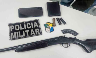 Polícia prende suspeito por porte ilegal de arma de fogo em São Cristóvão