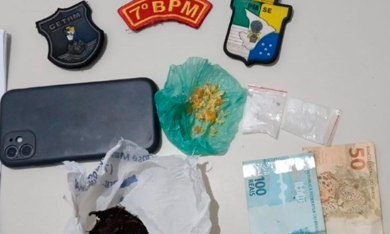 Polícia apreende drogas e identifica motocicleta adulterada em Lagarto