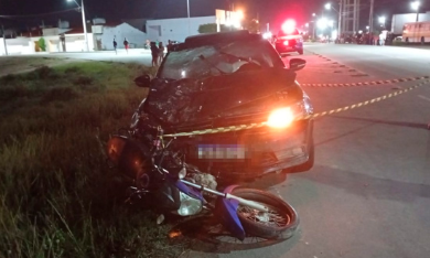 Mulher morre e motociclista fica ferido após acidente em Poço Verde