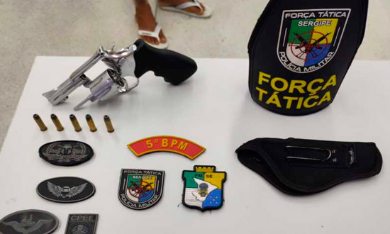 Polícia prende suspeito por ameaça e violência doméstica em Socorro