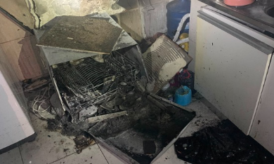 Princípio de incêndio é registrado em lava-louça em residência de Aracaju
