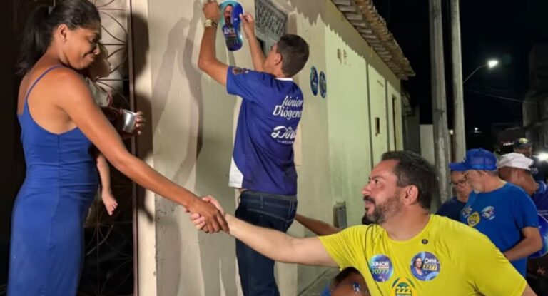 Campanha de Júnior de Diógenes toma conta das ruas de Tobias com a “onda azul” e reforça espaço na disputa do Avante pela Alese
